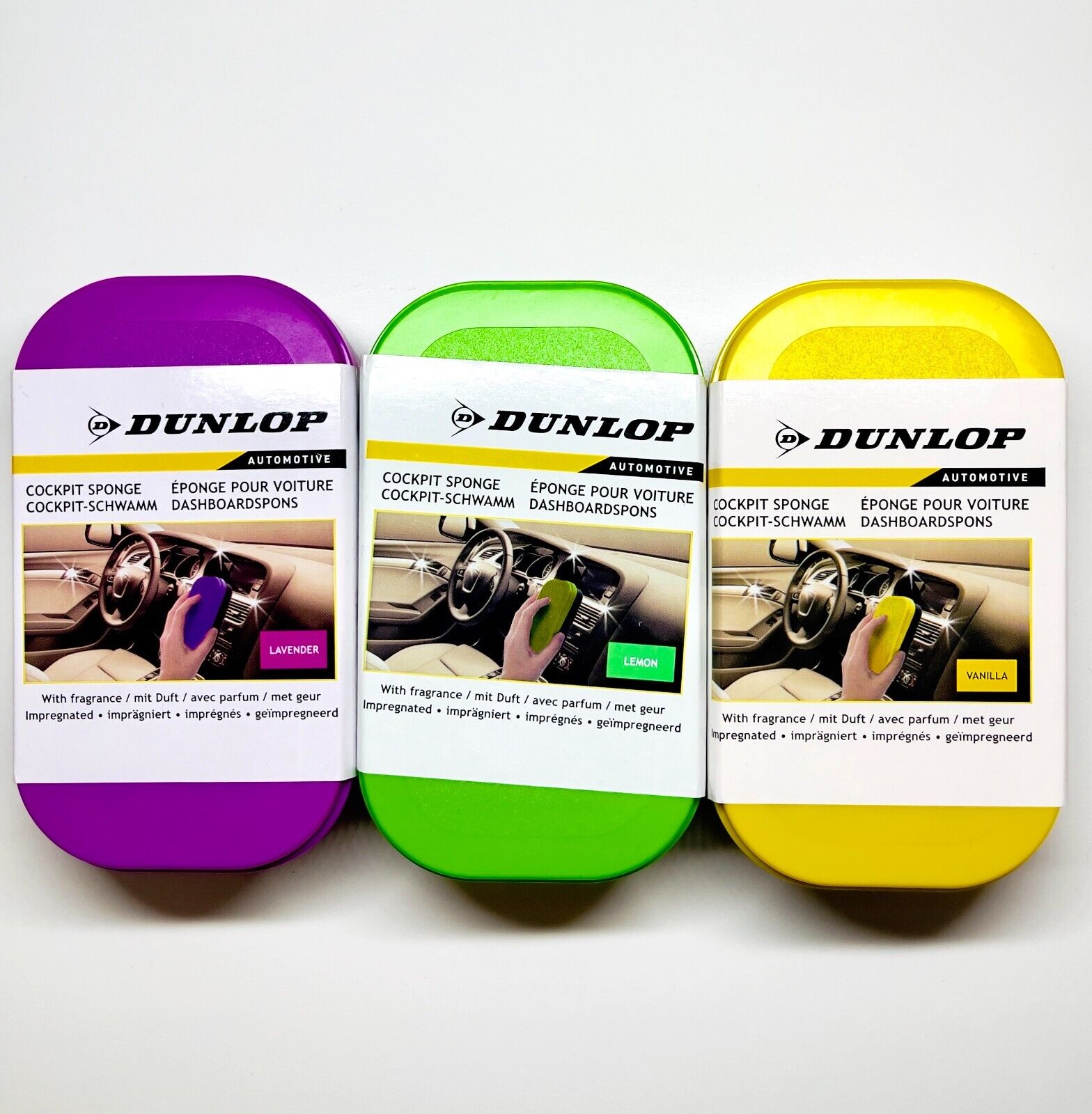 Гъба за автомобилно табло с аромат на лавандула Dunlop