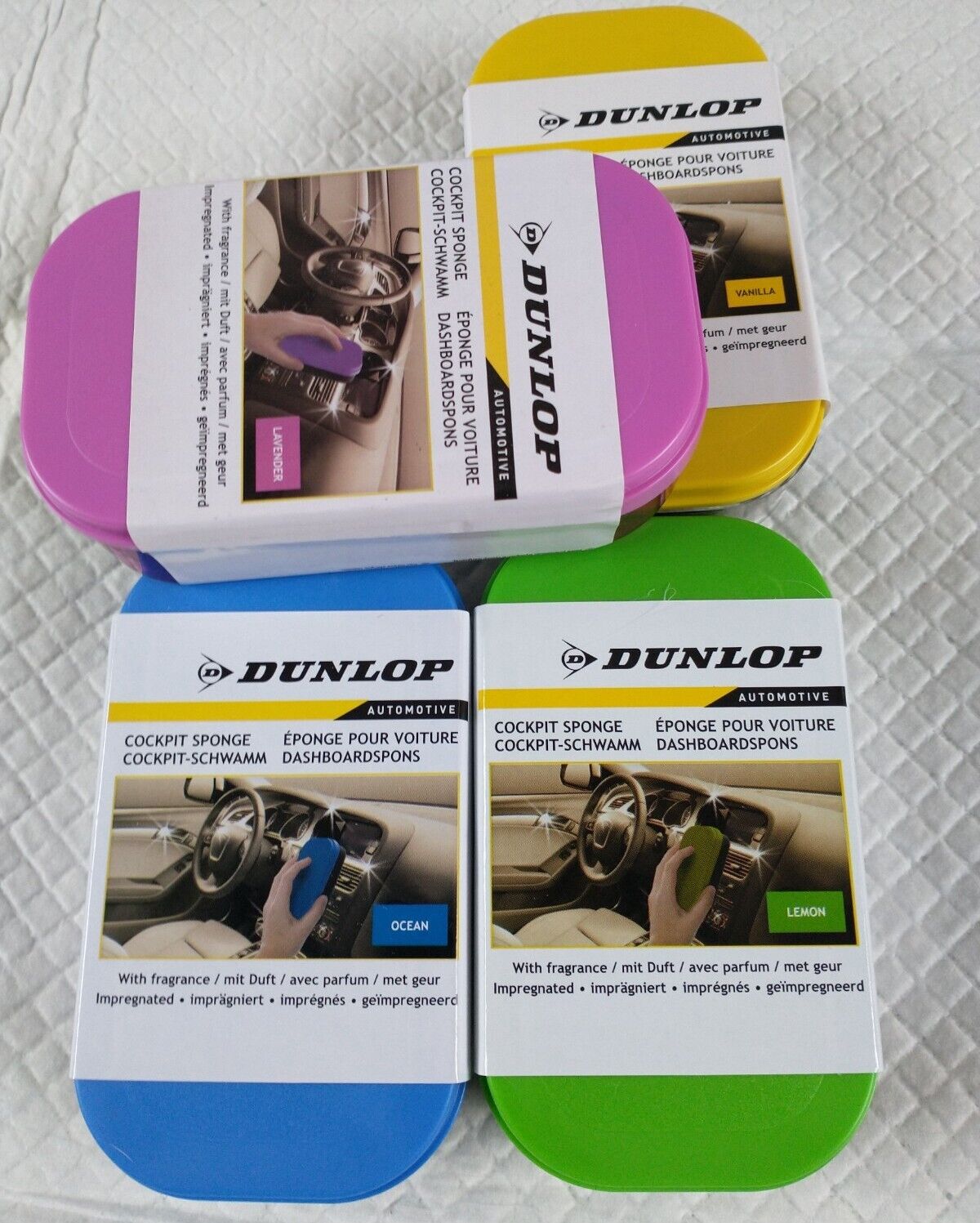 Гъба за автомобилно табло с аромат на лавандула Dunlop