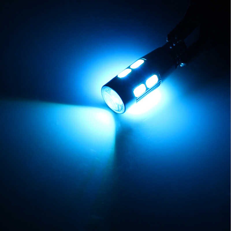 Лед Крушка За Габарит Т10 W5W LED 10 SMD, Canbus, 12V Синя Светлина