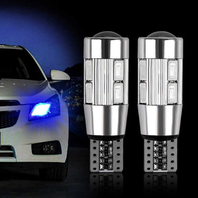 Лед Крушка За Габарит Т10 W5W LED 10 SMD, Canbus, 12V Синя Светлина