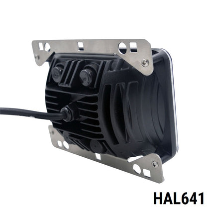 ЛЕД Диоден Халоген LED Фар - 5100lm 16.5cm 60W PRO - Късa/Дълга Светлина - John Deere с метални планки за захващане