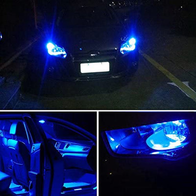 Лед Крушки За Габарит, Т10 W5W LED 6 SMD, Canbus, 12V, Синя Светлина