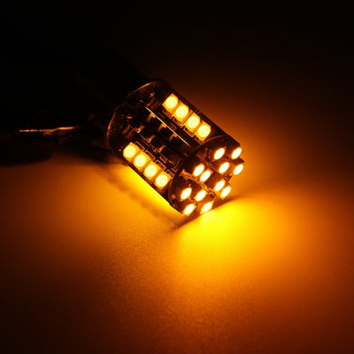 LED Лед Крушки, Мигач, 44 SMD, Canbus, 1156 (P21W), 12V, Оранжева, Жълта Светлина
