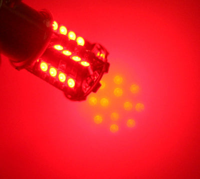 LED Лед Крушки, Стоп, 44 SMD, Canbus, 1156 (P21W), 12V, Червена Светлина