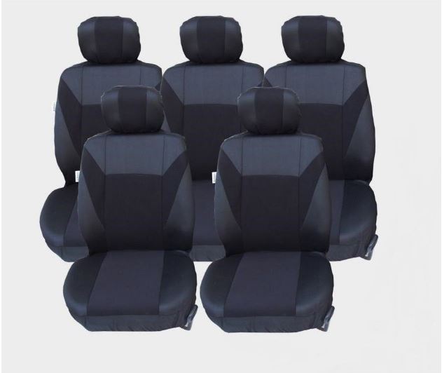 Калъфи/тапицерия за Ford S-MAX C-MAX, VW Touran, Sharan, Toyota Corolla Verso, Черни