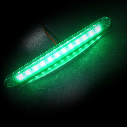 1 брой ЛЕД LED Зелен Диоден Маркер Габарит Токос със 12 светодиода за камион ремарке бус ван каравана платформа 12V