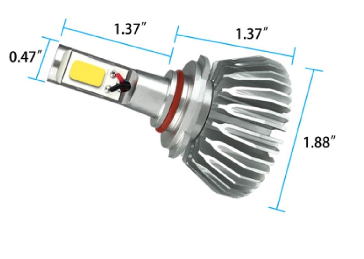 2бр. LED 24W 3000lm диодни Крушки H11 H8 H9 12V 24V