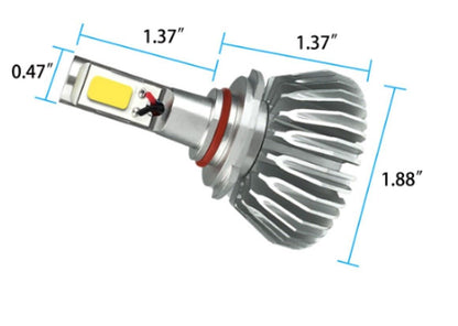 2бр. LED 24W 3000lm диодни Крушки H11 H8 H9 12V 24V