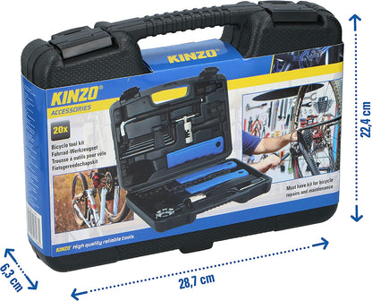 Комплект инструменти за велосипед от 20 части в пластмасов куфар