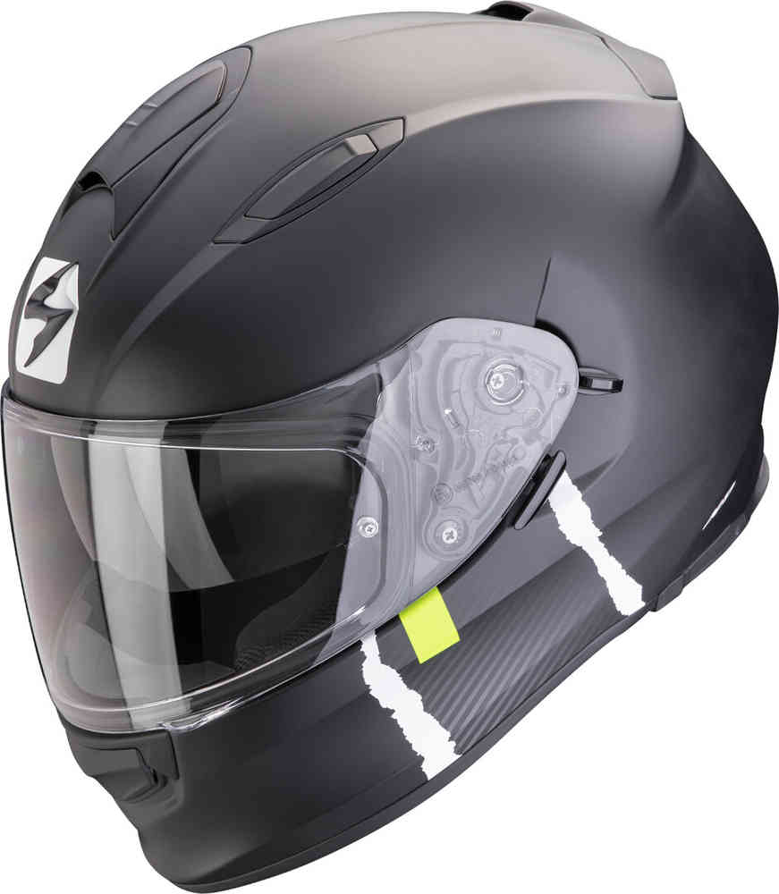 КАСКА SCORPIONS EXO 491 CODE MATT BLACK/SYLVER
