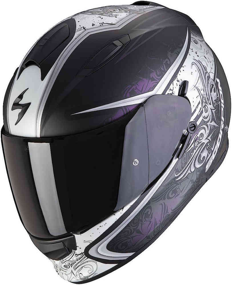 КАСКА SCORPIONS EXO 491 RUN BLACK MATT/SYLVER