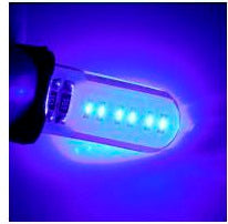 LED Лед Диодни Крушки За Габарит, Т10 W5W, COB 12-Core, 12V, Синя, Canbus - Error free , Без грешки