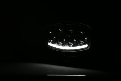 Нов мощен 64W LED ЛЕД Фар Халоген Лампа с Три Функции Неон Neon Ефект 12V - 24V Бяла светлина 6500LM