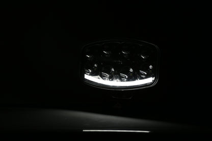 Нов мощен 64W LED ЛЕД Фар Халоген Лампа с Три Функции Неон Neon Ефект 12V - 24V Бяла светлина 6500LM