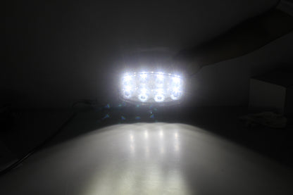Нов мощен 64W LED ЛЕД Фар Халоген Лампа с Три Функции Неон Neon Ефект 12V - 24V Бяла светлина 6500LM