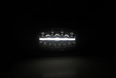 Нов мощен 64W LED Лед Фар Халоген с Три Функции Неон Neon ефект 12-24V Бяла светлина 6500LM