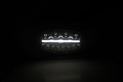 Нов мощен 64W LED Лед Фар Халоген с Три Функции Неон Neon ефект 12-24V Бяла светлина 6500LM