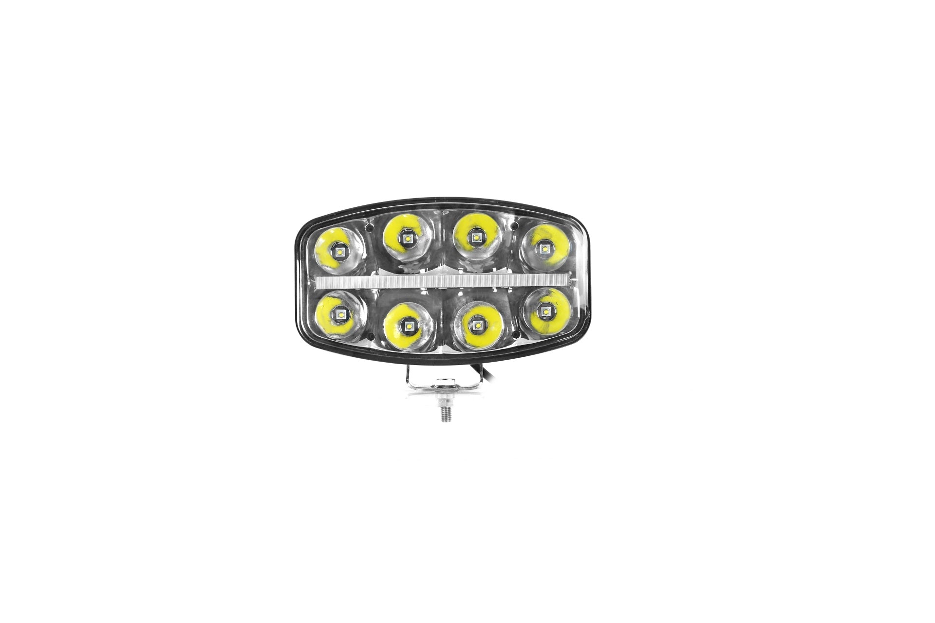 Нов мощен 64W LED Лед Фар Халоген с Три Функции Неон Neon ефект 12-24V Бяла светлина 6500LM