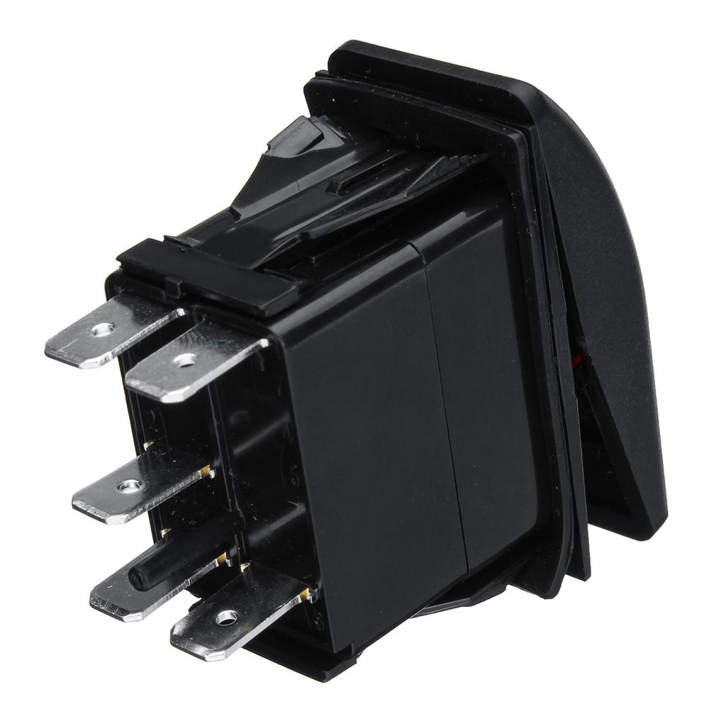 Копче, Бутон, За Вграждане, за LED Лед Бар, Халоген, Светлини, 12V - 24V, Надпис  LED LIGHT BAR , Синя Светлина