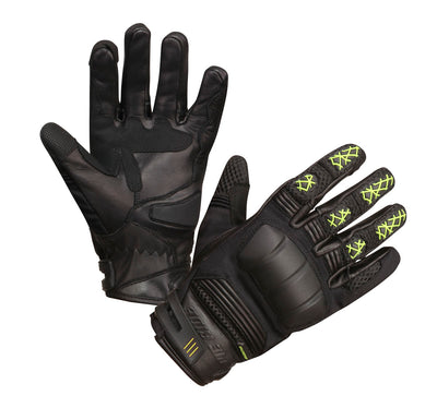 МОТО РЪКАВИЦИ MODEKA ENNOS BLACK/YELLOW