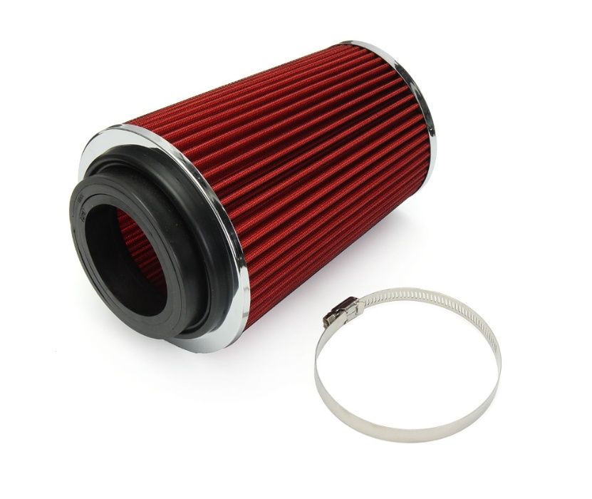 155mm Универсален Спортен Въздушен Филтър Червен За Автомобил Конус