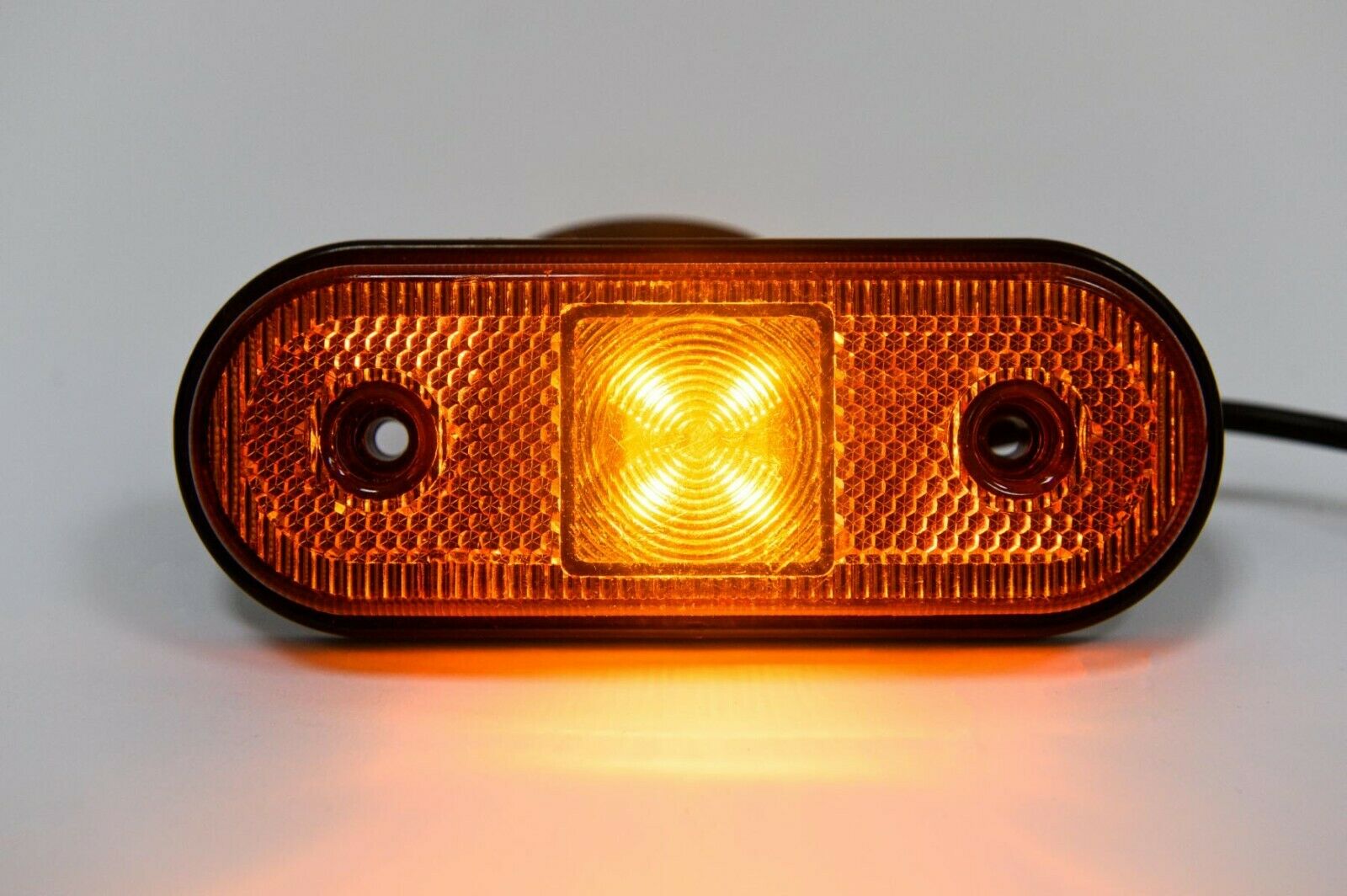 1 брой 12-24V LED Диоден Маркер Токос Габарит Светлина За Камион Ремарке Платформа Оранжев