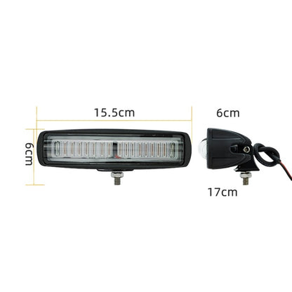 Универсална предупредителна LED ЛЕД червена светлина халоген лампа за безопасност на заден ход 12-80v 30W за мотокар електрокар багер валяк строителни и селскостопански машини пожарна кола и др.