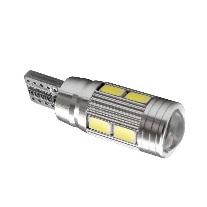 Лед Крушки За Габарит, Т10 W5W LED 10 SMD, Canbus, 12V, Бяла Светлина