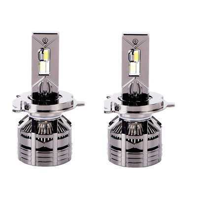 Комплект от 2 броя LED ЛЕД диодни крушки H4 Х4 12V 150W 15000lm за фарове Canbus без грешки 6000К къси/дълги