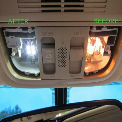 Комплект от 2 броя Лед Крушки За Габарит Т10 W5W LED 8 SMD 5730 Canbus 12V Бяла Светлина Error free Без грешки в Блистер