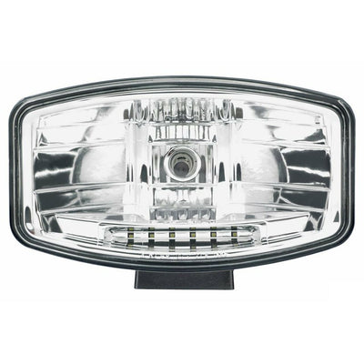 Комплект 2 Броя Халоген, Фар, 265mm X 161mm, 12V 24V, Крушка H7 + 6 LED ЛЕД Диода, E-Mark, За Камион, Трактор, Багер, Земеделски Машини и др.