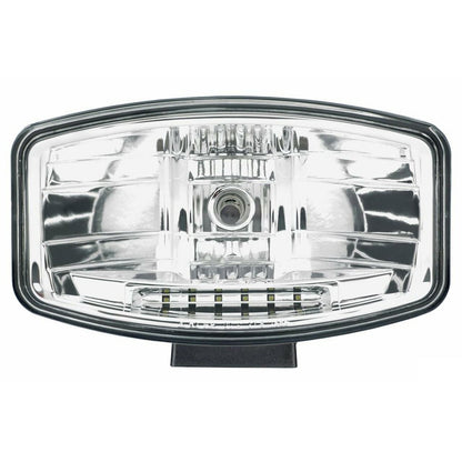 Комплект 2 Броя Халоген, Фар, 265mm X 161mm, 12V 24V, Крушка H7 + 6 LED ЛЕД Диода, E-Mark, За Камион, Трактор, Багер, Земеделски Машини и др.