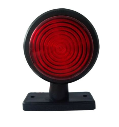 Комплект от 2 броя 12-24V висококачествени ЛЕД LED Диодни Странични Маркери, Рогчета, Светлини За Камион, Ремарке, Каравана, Кемпер АТВ и др., бяло-червено