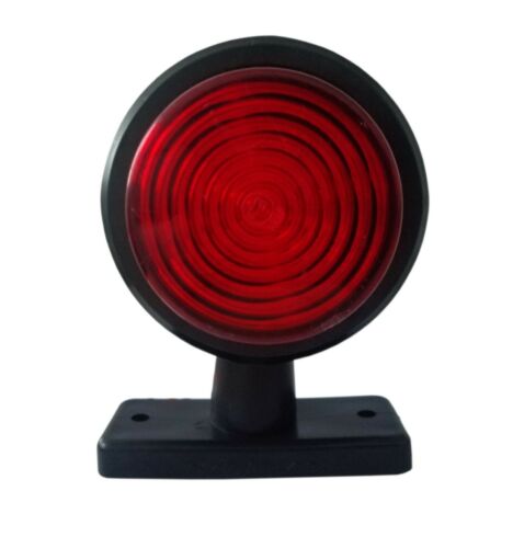 Комплект от 2 броя 12-24V висококачествени ЛЕД LED Диодни Странични Маркери, Рогчета, Светлини За Камион, Ремарке, Каравана, Кемпер АТВ и др., бяло-червено