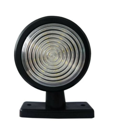 Комплект от 2 броя 12-24V висококачествени ЛЕД LED Диодни Странични Маркери, Рогчета, Светлини За Камион, Ремарке, Каравана, Кемпер АТВ и др., бяло-червено