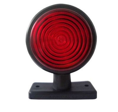Комплект от 2 броя 12-24V висококачествени ЛЕД LED Диодни Странични Маркери, Рогчета, Светлини За Камион, Ремарке, Каравана, Кемпер АТВ и др., червено-оранжево