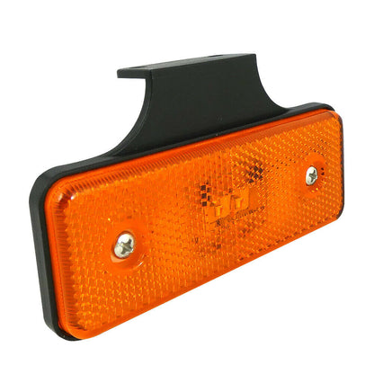 1 брой LED Оранжев Светодиоден Страничен Габарит Със Стойка, Маркер, Токос 12v 24v Е-марк Е9 за камион, бус, ван, платформа, каравана