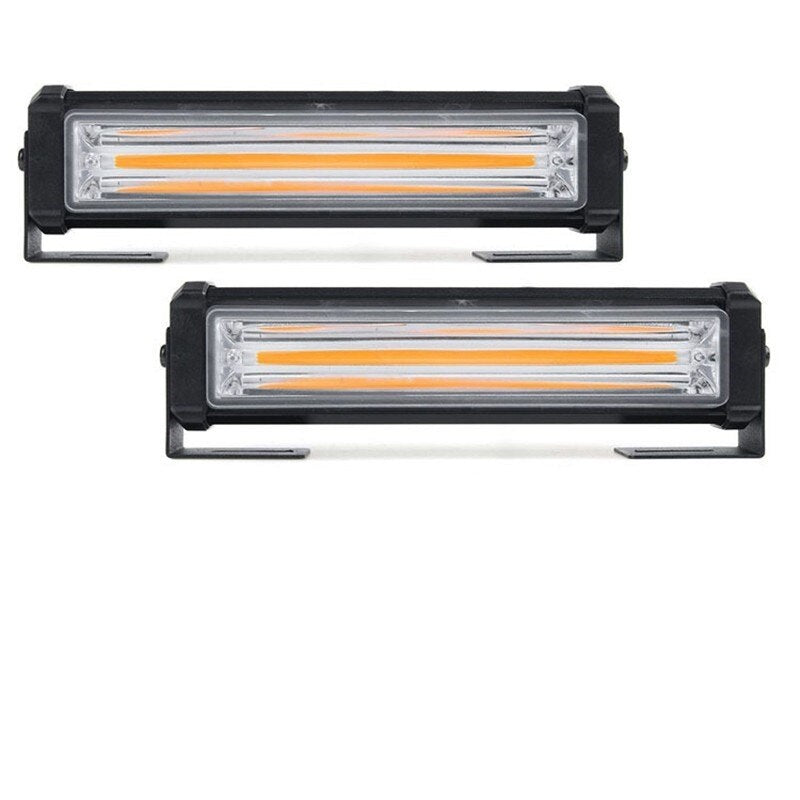 Комплект 2 Броя С Контролер 12.5 cm Сигнална Аварийна Блиц Маяк Led Бар Лампа Пътна Помощ Платформа