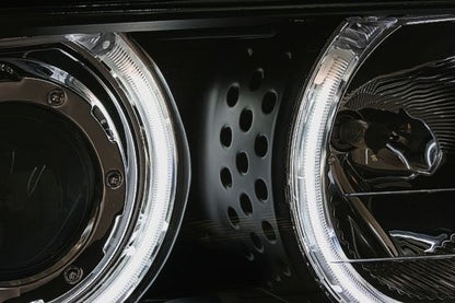 Кристални фарове за BMW E46 седан (1998-2001) - черни с CCFL