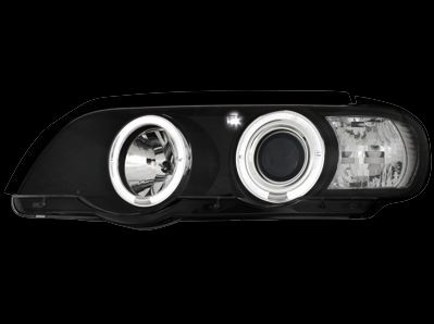 Кристални фарове  Angel Eyes BMW X5  (99-03) - черни