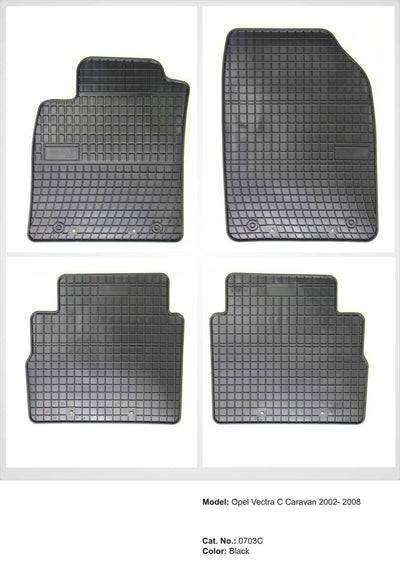Гумени стелки Frogum за Opel Signum/Vectra C (2003-2008) – пасване по модел