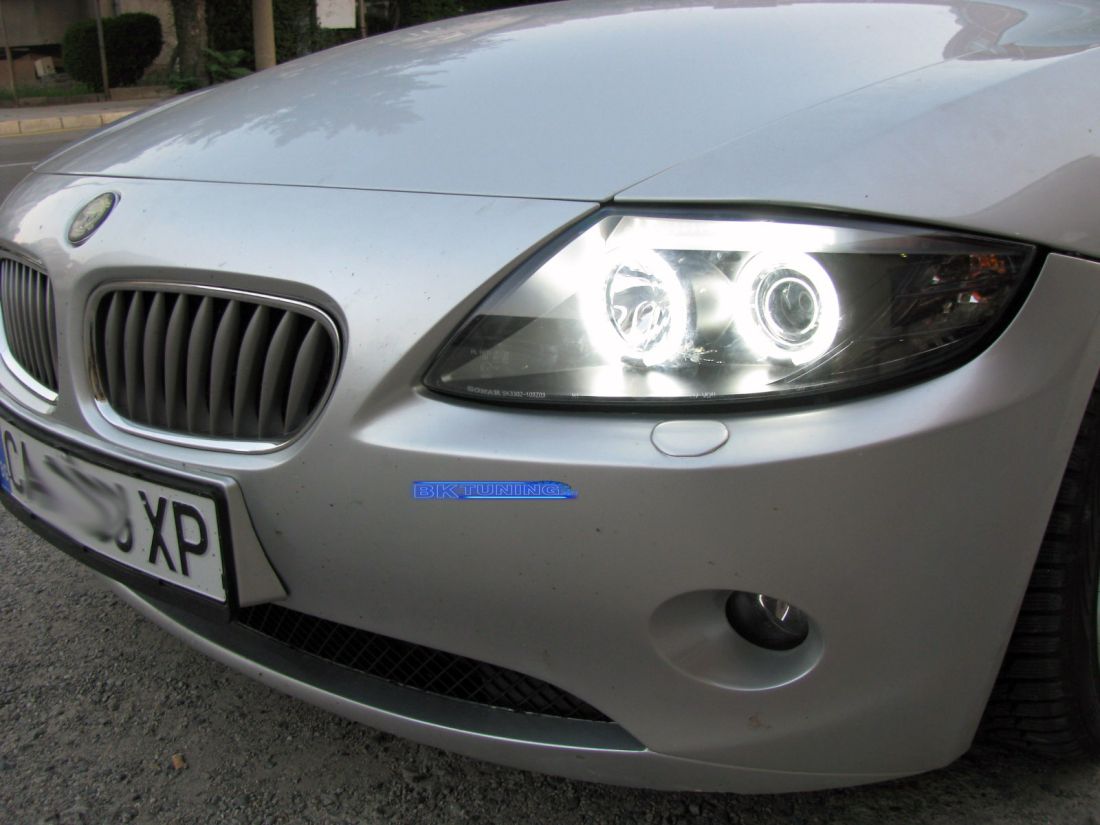Кристални фарове  Angel Eyes BMW Z4  (03-09) - CCFL черни