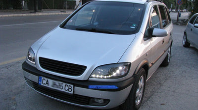 Кристални фарове за Opel Zafira A (1999-2005) - черни