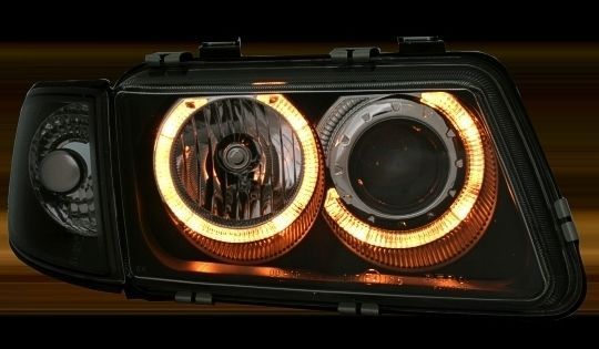 Кристални фарове  Angel Eyes AUDI A3 (96-00) - хром