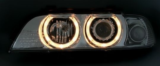 Кристални фарове  Angel Eyes BMW E39  (1995-2003) - черни