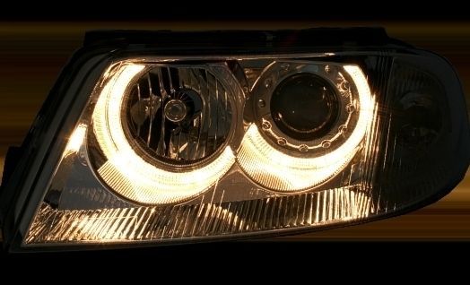 Кристални фарове  Angel Eyes VW PASSAT  B5.5 (01-05)  - хром
