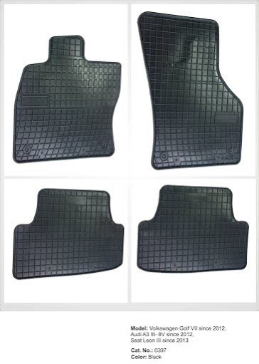 Полски гумени стелки за Volkswagen Golf 7 / Audi A3 / Seat Leon (2012-2020) - Frogum El Toro