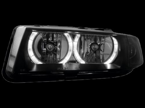 Кристални фарове Angel Eyes SEAT LEON / TOLEDO (99-04)- черни