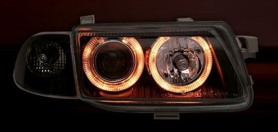 Кристални фарове  Angel Eyes OPEL ASTRA F (1991-1999) - черни