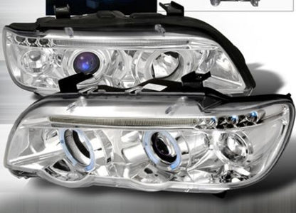 Кристални фарове  Angel Eyes BMW X5  (99-03) - хром
